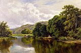Famous Banks Paintings - Nature's Mirror, on the Banks of the Thames